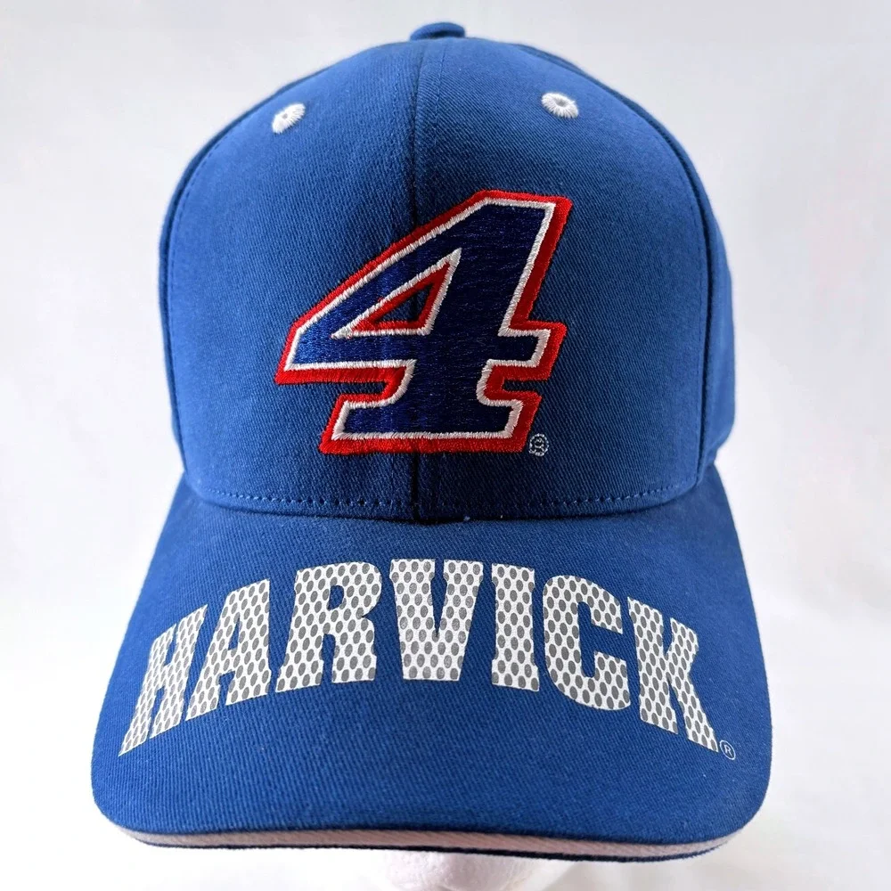 NASCAR Kevin Harvick #4 Blue Embroidered Stewart-Haas Racing Baseball Hat Cap